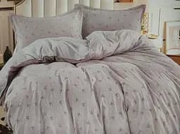 Постельное белье сатин Laura-Grand 24 евро комплект светло-серый