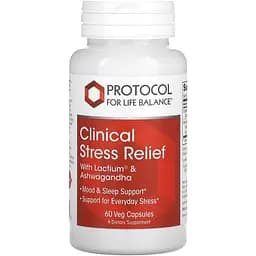 Ашваганда та Лактіум Protocol for Life Balance Clinical Stress Relief 60 капсул