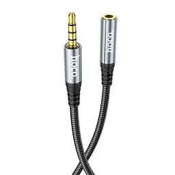 Кабель Hoco UPA20 3.5 audio extension cable male to female ( L-1M ) Metal Gray - мініатюра 2