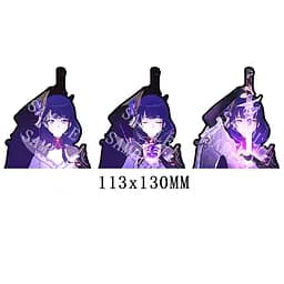 Голографічна наклейка Геншин Сьогун Райден Genshin Impact Raiden Shogun