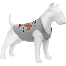 Майка для собак Waudog Clothes малюнок "Конотопські магічні війська", сітка, XS, B 26-29 см, C 16-19 см сірий