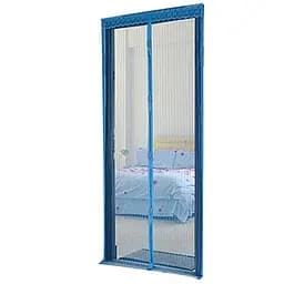 Москітна сітка на двері на магнітах 110×210 см синя