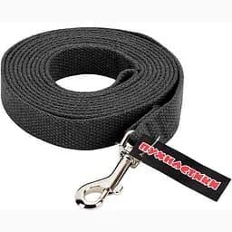 Поводок брезентовый Пухнастики черный 20 мм/3 м