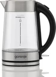 Електрочайник Gorenje 1.7 л 2 200 Вт strix контроль скло нержавіюча сталь kuh0015406 - мініатюра 2