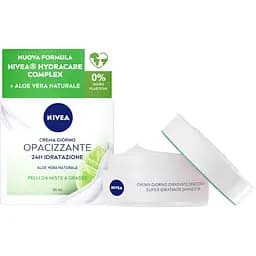 Матуючий денний крем Nivea SPF 15 інтенсивне зволоження 24 години 50 мл