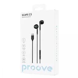 Навушники Proove зі штекером USB-C Scape C3 Type-C чорні - мініатюра 2