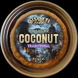 Печиво Gisotti "Кокосове" традиційне без цукру 330 г