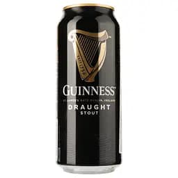Пиво Guinness Draught, темне, 4,2%, з/б, 0,44 л (104560)