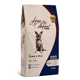 Повнораціонний корм для дорослих собак How Meow Dog Adult з ягням та рисом 3кг