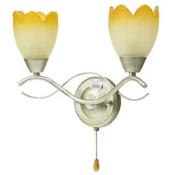 Бра Brille LK-196W/2 E14 настінне накладне з вимикачем класичне