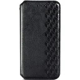 Чехол-книжка Getman Cubic (PU) для Xiaomi Redmi 10C кожаный черный