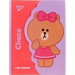 Папка-органайзер Yes Line Friends Choco, A4, на липучке (492110)