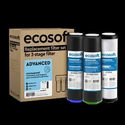 Покращений комплект картриджів Ecosoft для потрійних фільтрів ( CRV3ECO)