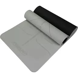 Коврик для йоги и фитнеса EasyFit Polarity stone с ремнем