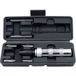 Отвертка ударно-поворотная Сталь 8 в 1 с набором бит (102719)