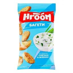 Сухарики багетные Hroom! Сметана с зеленью 60 г