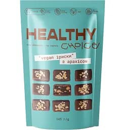 Шоколадні цукерки Healthy Choice Іриски з арахісом 10 шт. 145 г