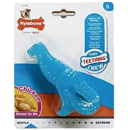Nylabone Puppy Chew Dinosaur нилабон динозавр жевательная игрушка для щенков вкус курицы