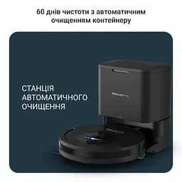 Rowenta Робот-пилосос Rowenta миючий X-Plorer Serie 85+, 6000ПаВт, h=9.7см, 0.26л, конт пилок -0.29л, автон. робота до 270хв, самоочищення, чорний - мініатюра 6