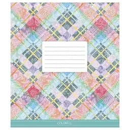 Зошит учнівський Школярик Сolor mania 018-3386K-5 в клітинку 18 аркушів