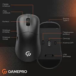Миша GamePro GM990B Wireless Black [126089] - мініатюра 16