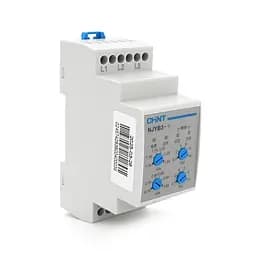 Реле контролю фаз CHINT NJYB3-4 AC380V, 3F3P, Захист U+(1,05~1,3)*Us/U-(0,7~0,95)*Us,Затримка 0,1~10с, Ue740. 1CO+1NO