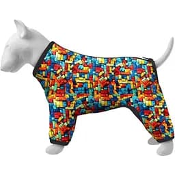 Ветровка для собак Collar Waudog Clothes, рисунок "Блоки", XS22, В 30-34 см, С 19-21 см