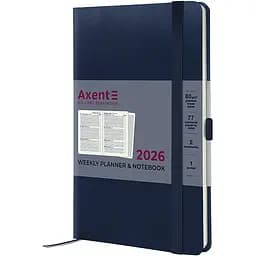 Щотижневик Axent 2026 Partner Strong 125 x 195 мм синій (8505-26-02-A)