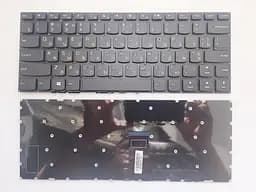 Клавіатура для ноутбуків Lenovo IdeaPad 310-14 Series чорна без рамки RU/US