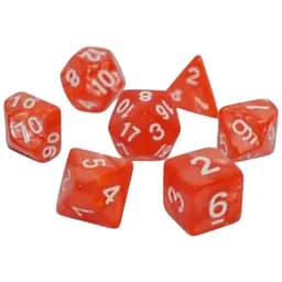 Набор кубиков Pearl 7 Dice Set – Coral, 7 шт. (g7dpearl21)