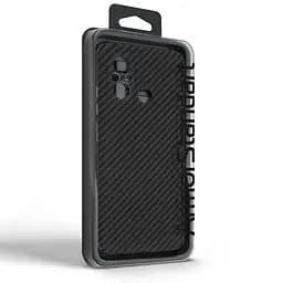 Карбоновый чехол для Xiaomi Redmi 12C, LikeCarbon, черный, панель, защитный чехол-накладка, ультратонкий и легкий, противоударный, обеспечивает защиту от ударов, падений и царапин, ArmorStandart (ARM71943) - мініатюра 3