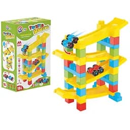 Детский конструктор Закрученные гонки ТехноК 9581TXK с машинками