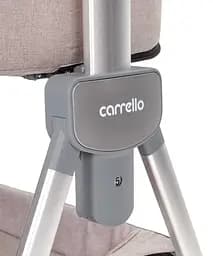 Дитяче ліжечко Carrello Aria CRL16402 Cream Beige приставне з люлькою кошиком 4 колеса метал каркас - мініатюра 6