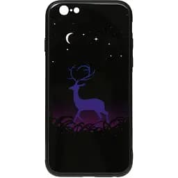 Чохол-накладка Toto Night Light Print Glass Case Apple iPhone 6/6S Deer