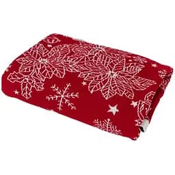Плед Прованс Різдвяник 130х90 см червоний (29801)