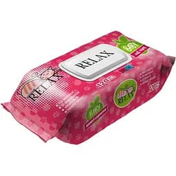 Влажные салфетки Relax с клапаном 120 шт.