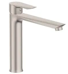 Смеситель для умывальника высокий Imprese Vaclav 35 мм брашированный никель f03506406AB Никель