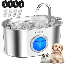 Фонтан для питья MeowFlow B30 для кошек, 2,2-литровый фонтан для домашних животных из нержавеющей стали объемом 2,2 л.