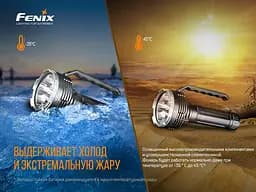 Суперпотужний пошуковий ручний ліхтар Fenix LR80R 18000лм Type-C (Чорний) - мініатюра 6