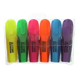 Комплект флуоресцентных текст-маркеров, 6 шт.