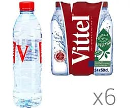 Vittel, 0,5 л, Упаковка 6 шт., Вітель, Вода мінеральна негазована, ПЕТ