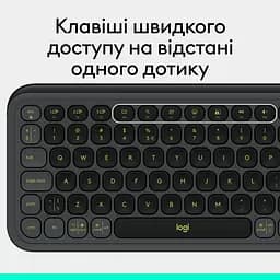 Клавіатура Logitech POP Icon Keys Bluetooth UA Graphite (920-013157) - мініатюра 3
