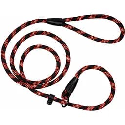 Поводок-удавка для собак Barksi Active (длина 183 см диаметр 9 мм) черно-оранжевый