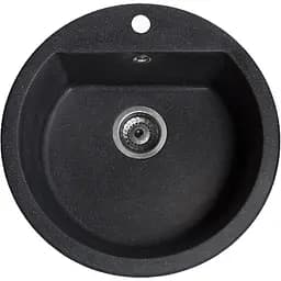 Гранітна кухонна мийка Romzha Kolo Antracit (901)