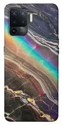 Чехол Demsky Радужный мрамор для Oppo Reno 5 Lite