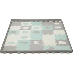 Килимок-пазл Kinderkraft Luno Shapes Mint 30 елементів (KPLUSH00MIN0000)
