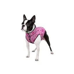 Курточка для собак Waudog Clothes малюнок Смайли на рожевому XS30 В 43-46 см С 27-30 см   - мініатюра 3