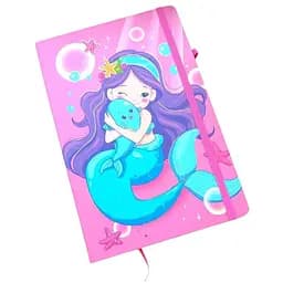Блокнот на резинке Malevaro Mermaid дизайн 2 А5 13.6×20.8 см твердая обложка 80 листов (762473ML-2)
