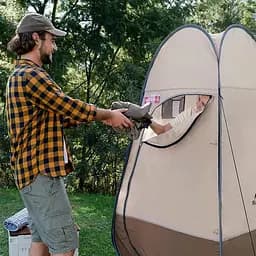Душовий намет розкладний Naturehike NH17Z002-P коричневий - мініатюра 5