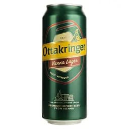 Пиво Ottakringer Wiener Original Lager, полутемное, фильтрованное, 5,3%, ж/б, 0,5 л